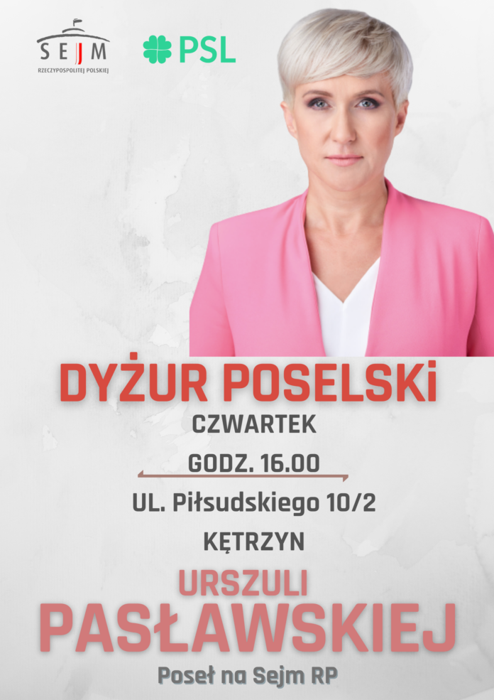 ZAPRASZAMY NA DYŻUR POSELSKI